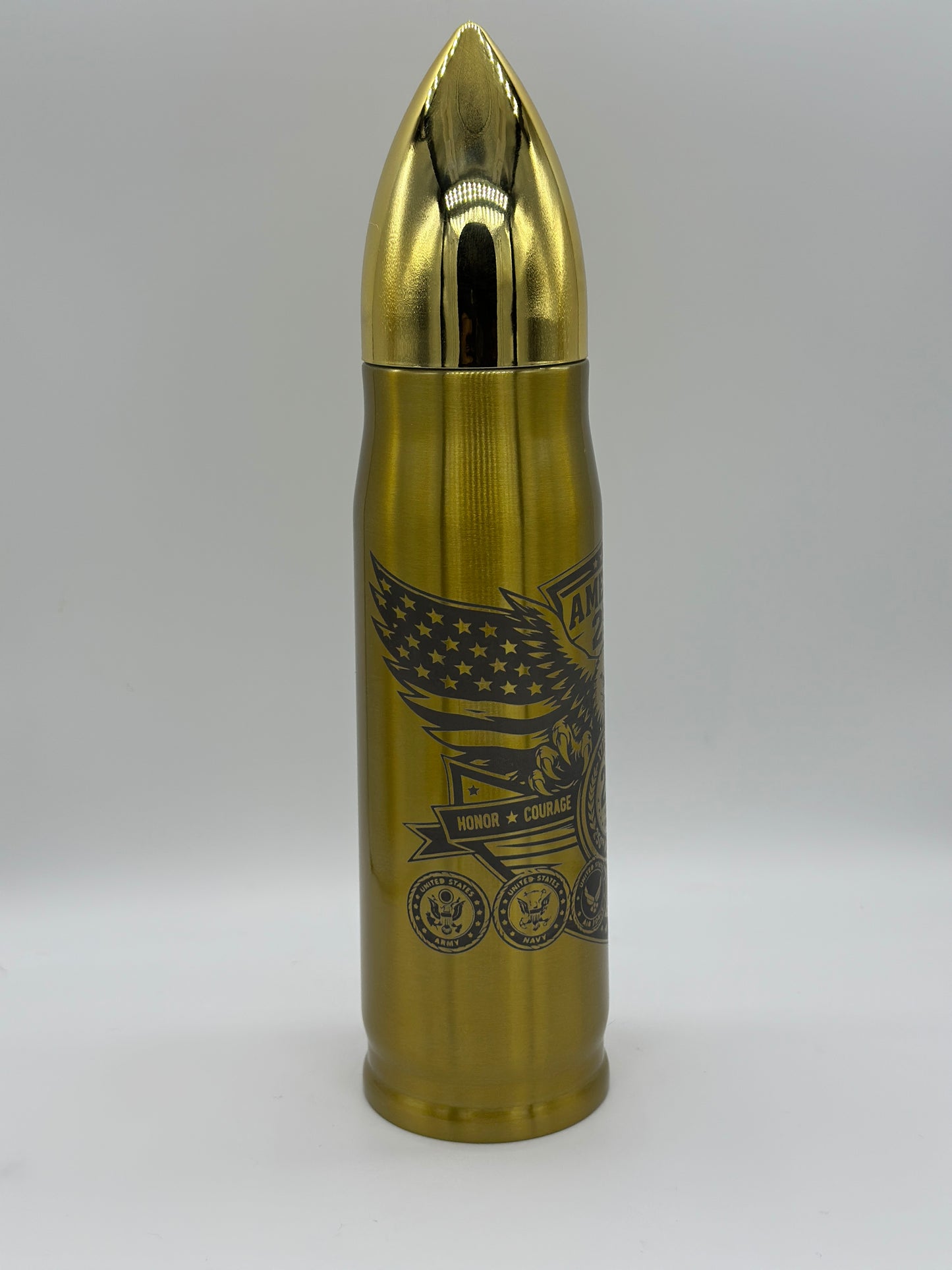 America 250th Anniversary Munition Bullet Tumbler