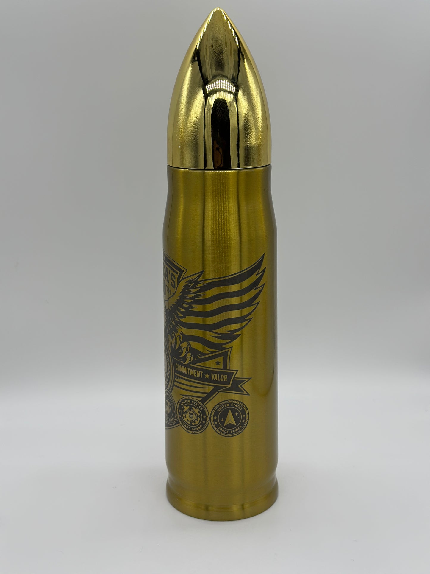 America 250th Anniversary Munition Bullet Tumbler